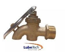 3/4" BSP BRASS TAP SUITABLE FOR OILS, FITS STANDARD 205LTR BARRELS SMALL OPENING