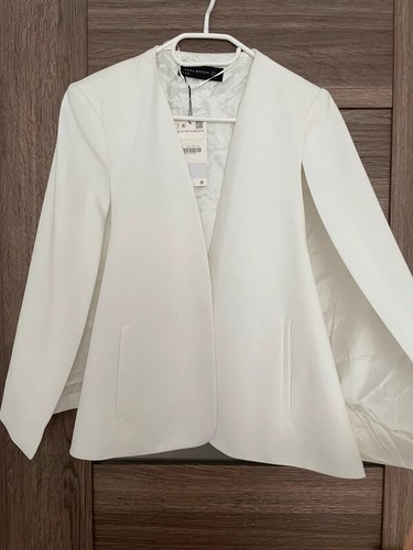 A902 zara white cape kimono - white,