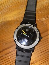 Vintage 1990s Timex Star Trek Next Generation Space Face Black Collectible Watch