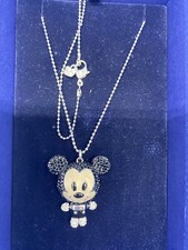 Swarovski Disney Cuties Mickey Mouse Necklace Crystal Rare Boxed