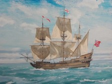 Original Marine Art Ship