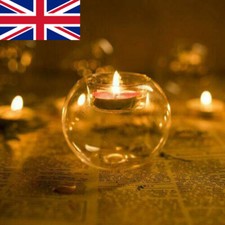 6 Pcs Glass Tea Candle Holders