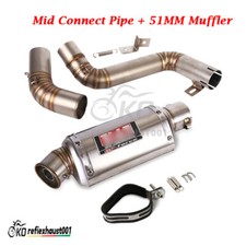 Connect Mid Pipe Escape Muffler Exhaust Pipe Modified For Duke 200 390 2012-2016