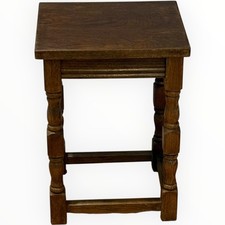 Small Dark Oak Side Table