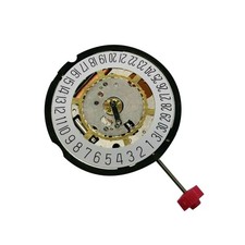 26mm Date @ 6 3-Hand Quartz Watch Movement With Stem & Battery For Ronda 715