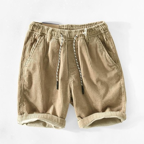 Cotton corduroy casual shorts - corduroy,