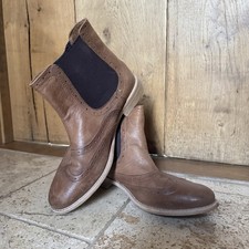 Superdry Brown Chelsea Boots UK 6 EU 39 Womens