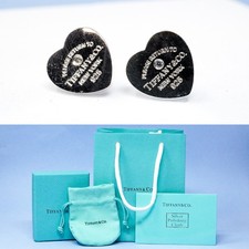 Tiffany Earrings Silver Heart