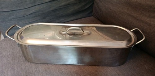 Stainless steel fish poacher - fish,