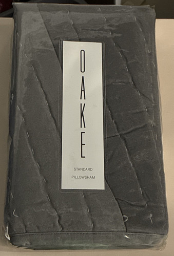 Oake standard pillow - standard, gray