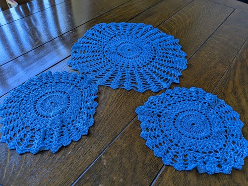 Piece vintage hand crocheted - piece,