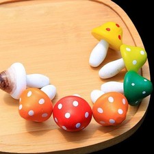 12pcs Wood Mini Mushroom