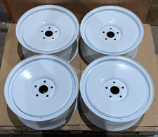 4x Hardline 18" x 8" Smoothy Steel Wheels WHT 5x120 ET35 fits Transporter T5 T6