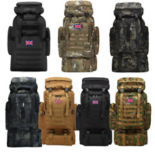 Tactical Rucksack 80L backpack 19 style large waterproof molle hiking Inferno