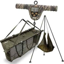 Carp Fishing Weigh Tripod Unhooking Set Digital Scale 50k 110lb & Floating Sling