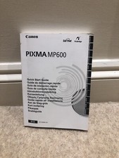 Canon Pixma MP600 Printer Quick Start Guide Manual In 12 Languages