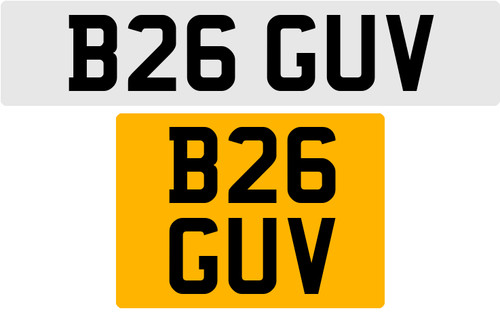 B26 guv old style 3x3 - b26, number