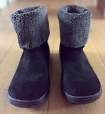 Rocket Dog ladies ankle boots UK5 sugar mint black suede ankle rolled down top