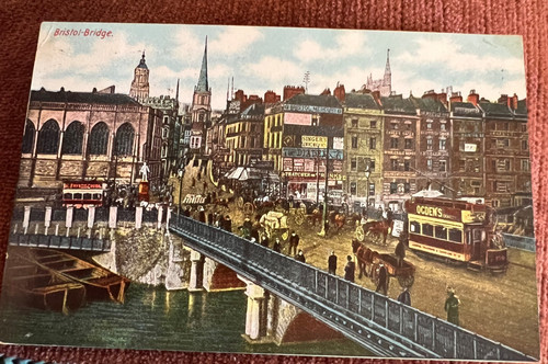 Antique postcard bristol - postcard,