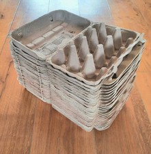 25 x empty egg boxes crates, holds 15 eggs each, arts crafts eggs hens chickens