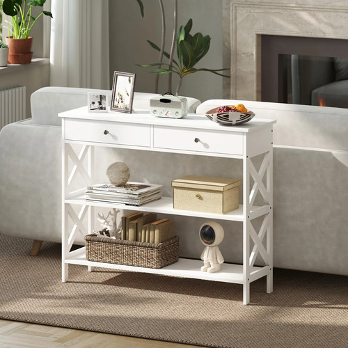 Console table hallway 2drawer - table,