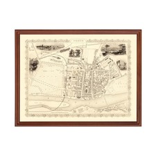 Old Map of Perth 1851 -