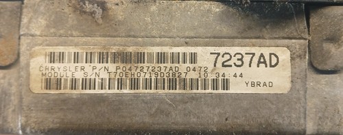 Chrysler voyager pcm ecu - voyager,