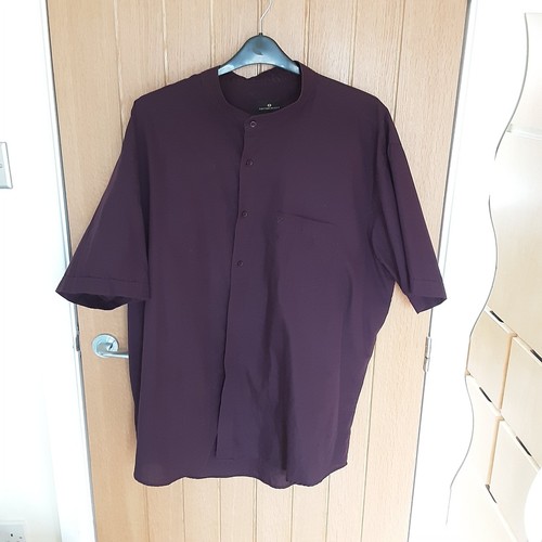 Mans collarless shirt - collarless, 4xl