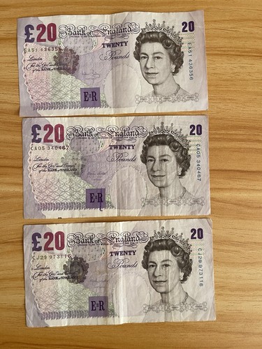 Old british currency - old,