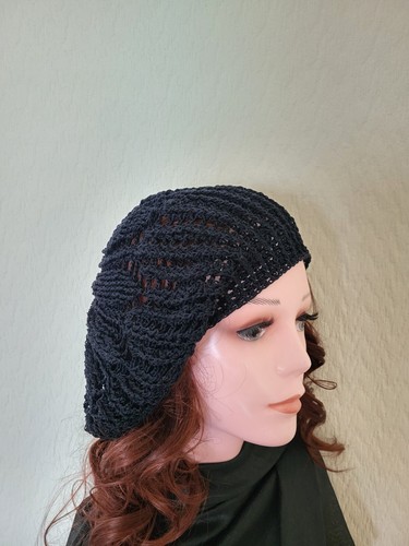Handmade crochet beret hat - beret,
