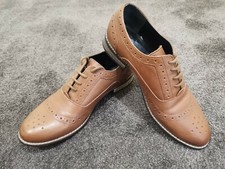 Red or Dead Tan Brown Power Penny Flat Brogues Shoes Women's UK 6 EU 39 RRP £60