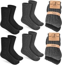 4 Pairs Boys Girls Knit Socks