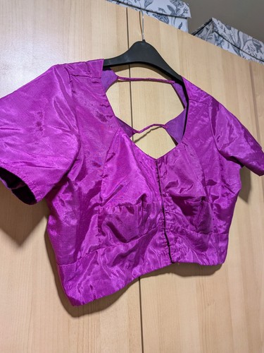 Backless indian silk blouse - blouse, uk