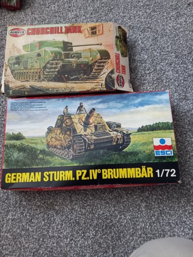 Airfix kits two churchill - kits,