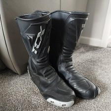 TCX SS Sport Waterproof Black Motorcycle Boots- Size EUR 44 UK 10