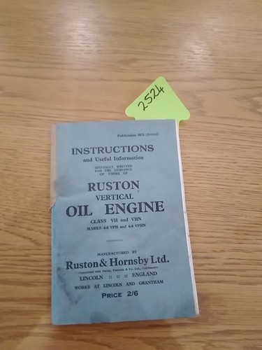 Ruston hornsby vertical oil - ruston,