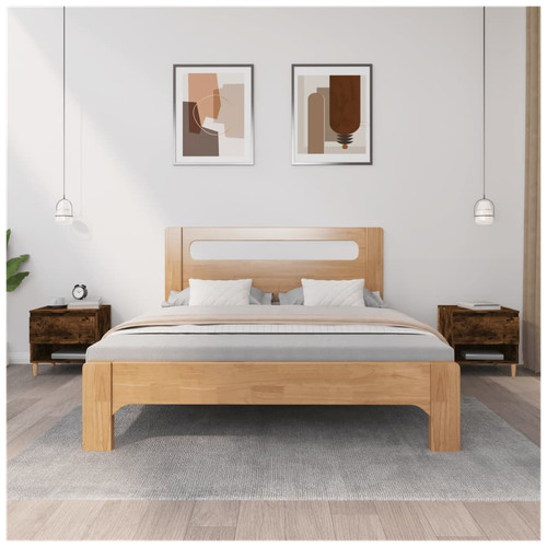 Bedside table smoked oak - bedside,