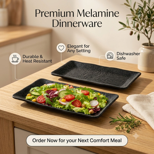 Rectangular melamine serving - rectangular,