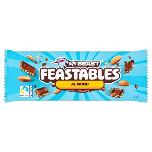 Mrbeast feastables almond 60g - almond,