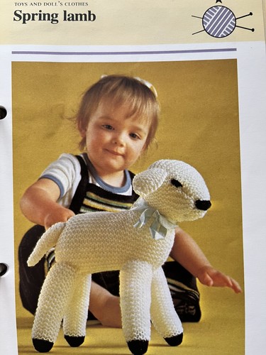 Knitting pattern spring - -, lamb