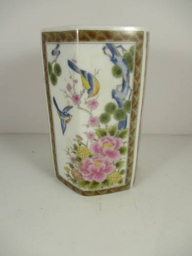 Pretty oriental vase bird - vase,