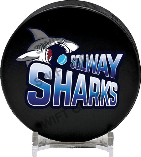 Solhay sharks ice hockey puck - hockey,