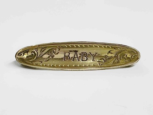 Antique rolled gold baby - rolled,