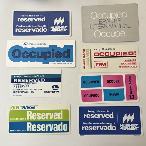 Vtg airline seat occupied - vtg,
