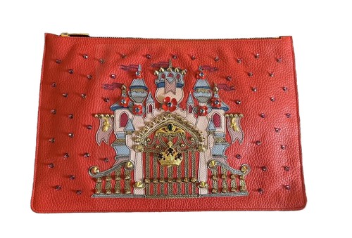Dolce gabbana red leather - &,