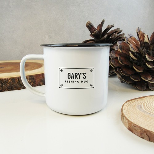 Personalised metal mug - personalised,