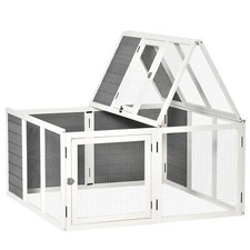 Pawhut rabbit hutch small - pawhut,