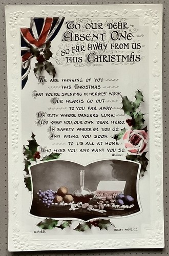 Ww1 1917 christmas embossed - 1917,