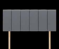 20in High Headboard Plush Fabric Padded Upholstered Divan Bed Bedroom Furniture