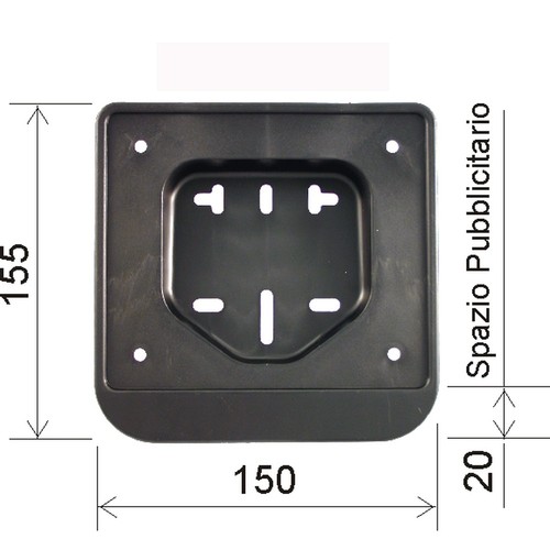 European license plate holder